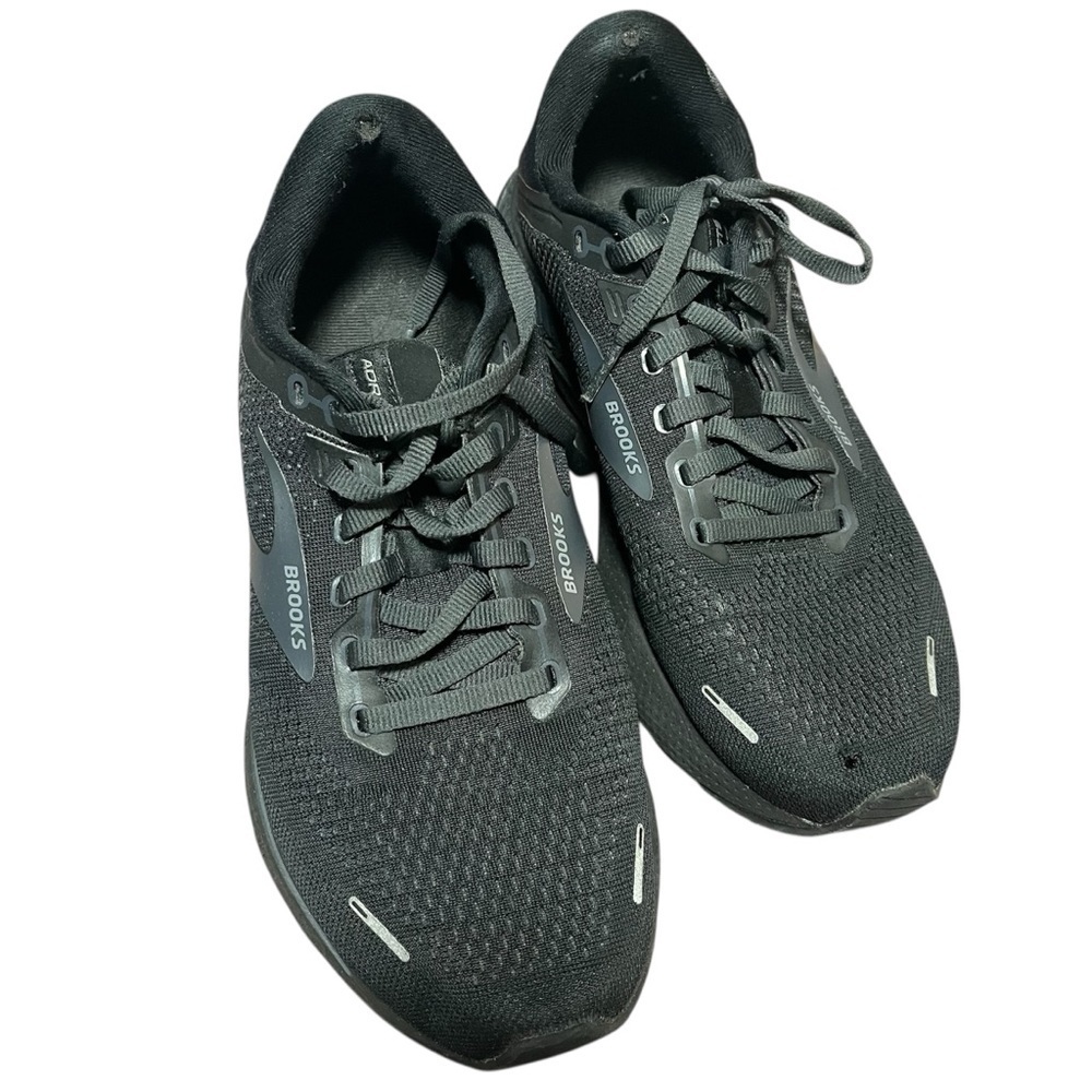 All Black Brooks Ghost 14 running shoes Women’s size 8.5 wear in picture